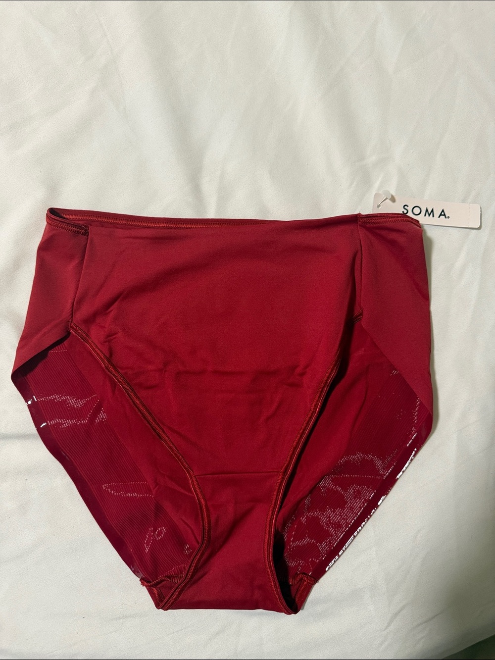 Soma Deep Red Seamless High-Waist Brief